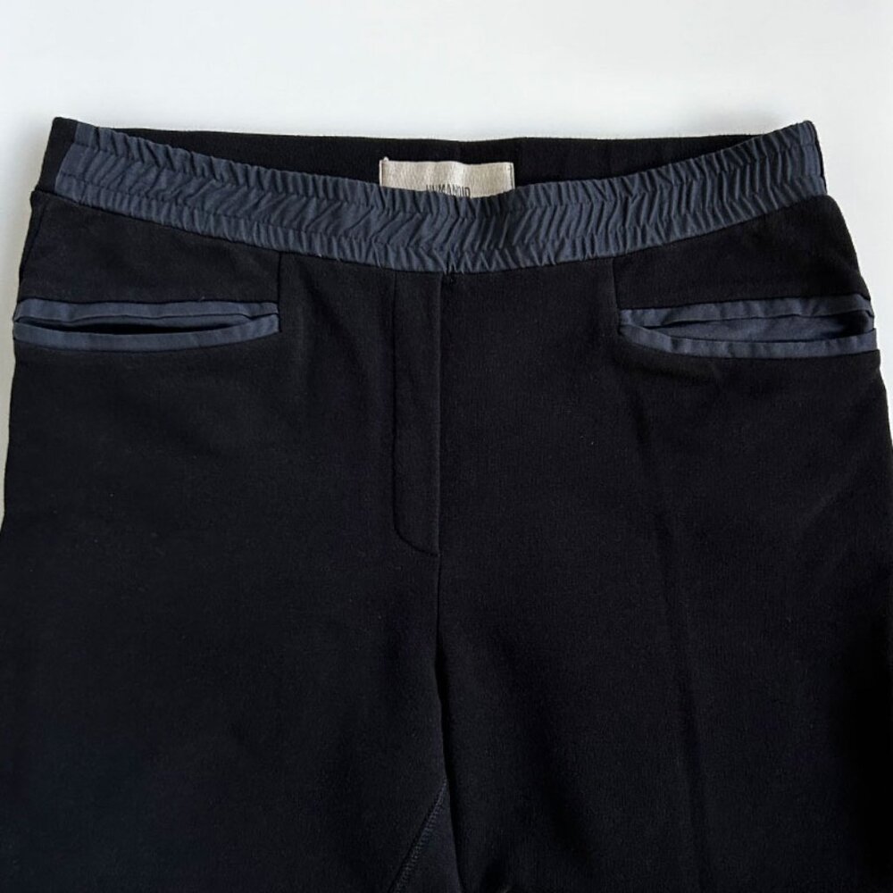 Humanoid of the Netherlands Black Cotton/Wool Blend Pants, Size Small